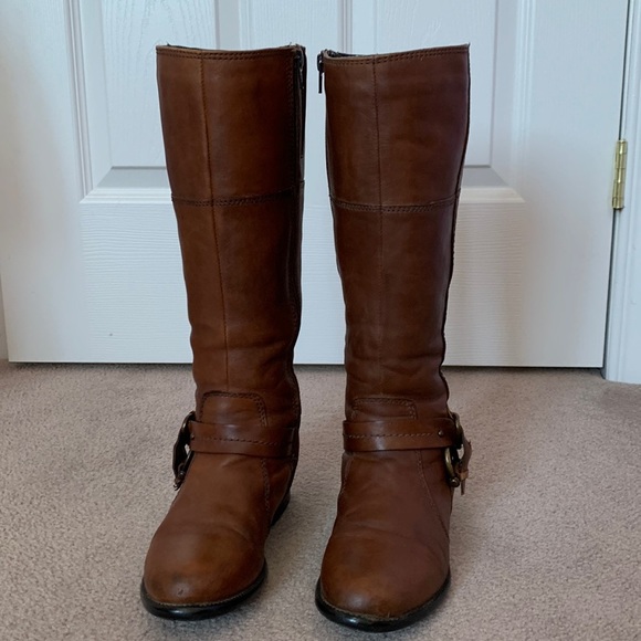 Clarks brown leather riding boots - Picture 4 of 10